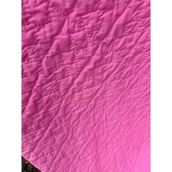 Vintage 1930s Fabric Postage Stamp Quilt 77.5x78" Rustic - Picture 14 of 16